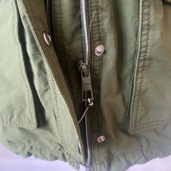 J. Crew Utility Hooded Lightweight Military Olive Green Jacket - Picture 8 of 9